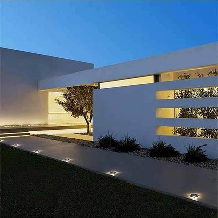 Faretto calpestabile a led 1 watt 3 fasci di luce lampada segnapassi carrabile per esterno vialetti giardino tenuta stagna IP67 luce fredda calda naturale - enzoled