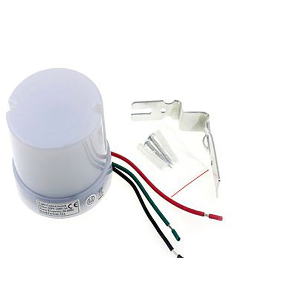 Sensore crepuscolare per lampade e faretti 25A per interno ed esterno protezione IP44 interruttore - enzoled