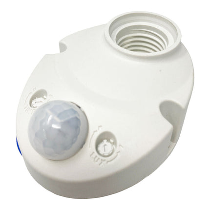 Sensore di movimento 360° Pir infrarossi con attacco E27 rilevatore di presenza per lampadine 60 watt - enzoled
