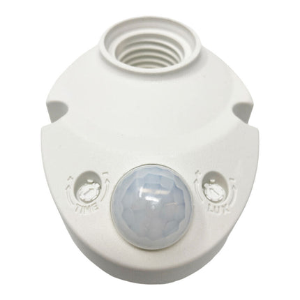 Sensore di movimento 360° Pir infrarossi con attacco E27 rilevatore di presenza per lampadine 60 watt - enzoled