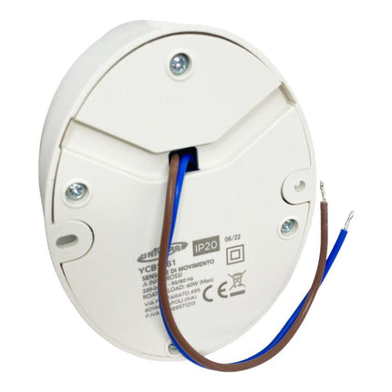 Sensore di movimento 360° Pir infrarossi con attacco E27 rilevatore di presenza per lampadine 60 watt - enzoled