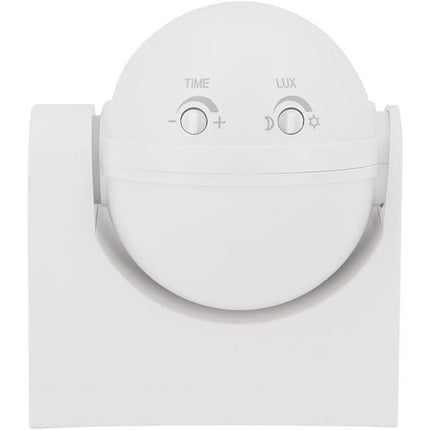 Sensore di movimento a infrarossi 1200 watt regolazioni luce controllo per esterni 180° IP44 colore bianco - enzoled