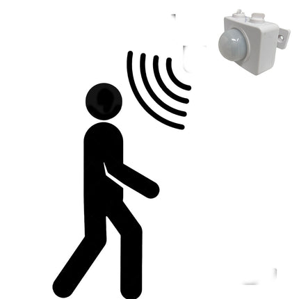 Sensore di movimento per fari lampade 200 watt con rilevatore di movimenti rileva presenza 360° - enzoled