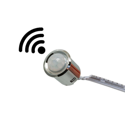 Sensore interruttore a infrarossi di passaggio pir per luci strip led pulsante per mobili armadi sensori di accensione 12/24v - enzoled