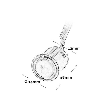 Sensore interruttore a infrarossi di passaggio pir per luci strip led pulsante per mobili armadi sensori di accensione 12/24v - enzoled
