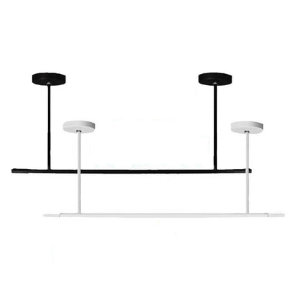 Coppia di staffe a soffitto telescopiche illuminazione su binario elettrico supporto lampade faretti a sospensione fino a 50 cm - enzoled