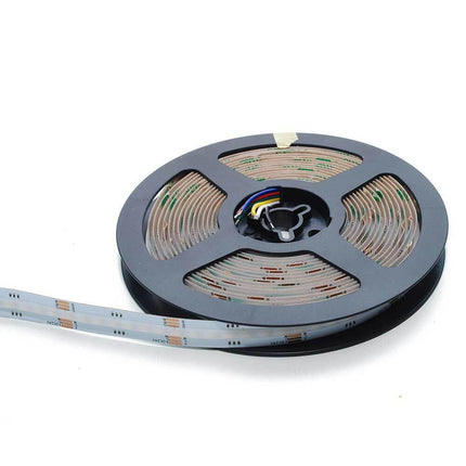 Strip led cob 24v strisci bobina 5 metri 50 watt 1600 lumen illuminazione per soggiorno cucina opne space - enzoled