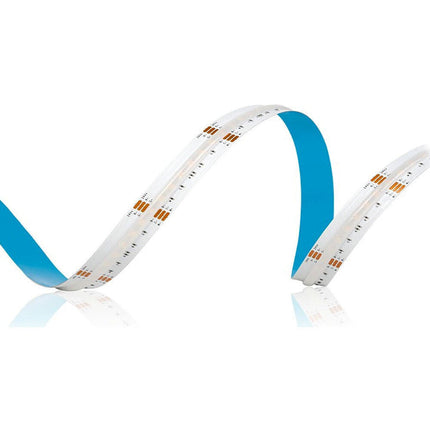 Strip led cob 24v strisci bobina 5 metri 50 watt 1600 lumen illuminazione per soggiorno cucina opne space - enzoled