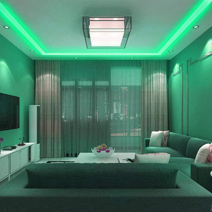 Strip led cob 24v strisci bobina 5 metri 50 watt 1600 lumen illuminazione per soggiorno cucina opne space - enzoled