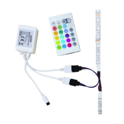 Telecomando per strisce LED RGB 12V - Compatibile con luci a LED | Materiale PVC resistente enzoled