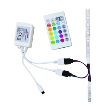 Telecomando per strisce LED RGB 12V - Compatibile con luci a LED | Materiale PVC resistente enzoled
