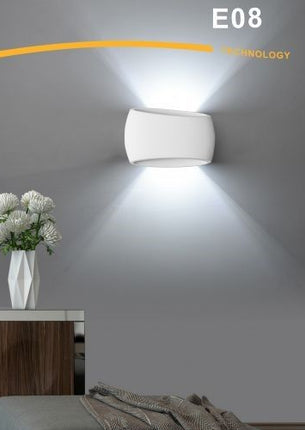 Applique Ovale in Gesso Verniciabile 50W - Doppia Luce R7S enzoled
