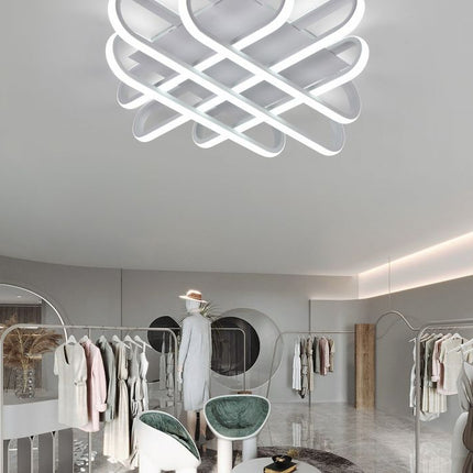 Lampada Soffitto 58W 6500K Bianca, Materiale Ferro e PVC - Cucina e Ufficio enzoled