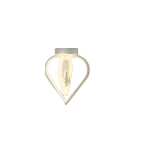 Lampadario da Soffitto 22W 4000K, Design Moderno Bianco con Cristallo - Ideale per Ambienti Eleganti enzoled