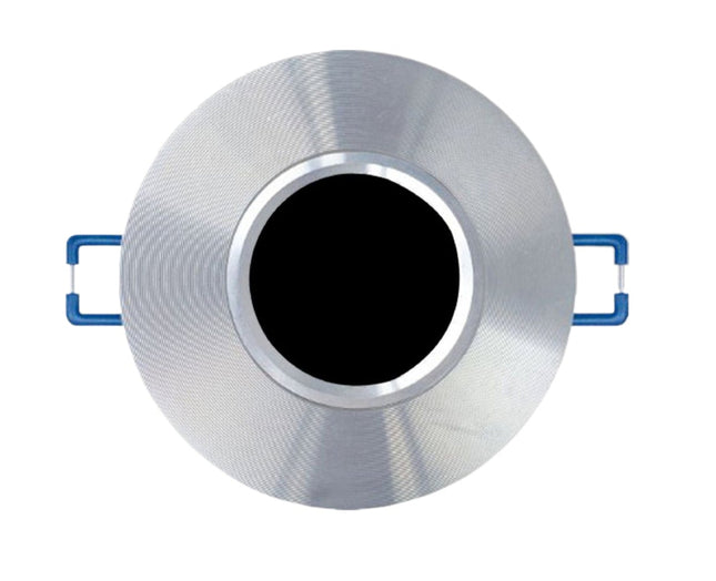 Supporto Portafaretto Tondo Argentato 60mm in Alluminio per Lampade LED enzoled