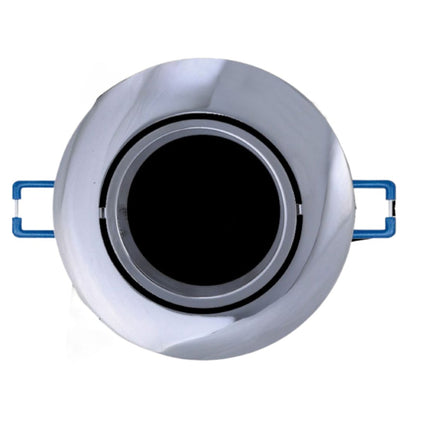 Supporto Portafaretto Argento Lucido 75mm in Alluminio per Lampade LED enzoled