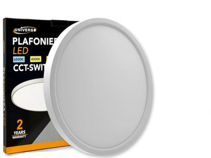 Plafoniera LED Universo LV-480-B3C - Ultra Slim, 36W, Rotonda 48cm, IP40, Bianco, CCT 3-in-1 Cambia Colore Luce enzoled