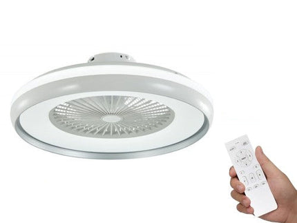 Ventilatore LED Universo 19W - 62W Lampada LED 3IN1, Cambia Colore, Telecomando per Illuminazione e Raffreddamento enzoled