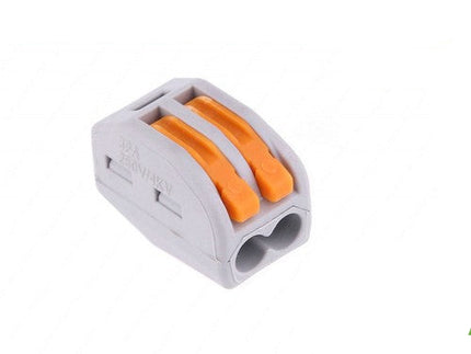 10 Connettori Universali 2 Poli 1 Via – Morsetti Compatti Elettrici per Cavi, Fai da Te, Impianti Domestici – SKU MO-2 enzoled