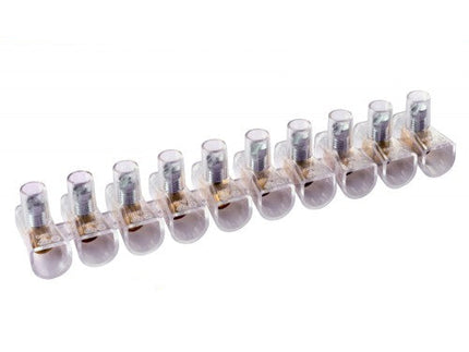 100 Morsetti Forbox Unipolari a Cappuccio Trasparenti – Per Cavi 6mm, Confezione da 100 Pezzi enzoled