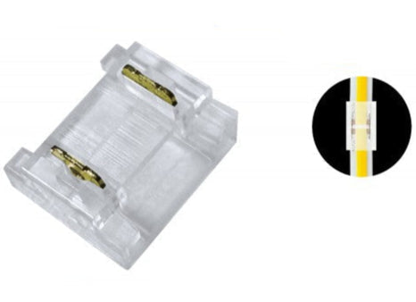 10 Connettori Lineari Trasparenti 2 Pin per Striscia LED Monocolore 10mm – Collegamento Rapido Strip LED enzoled