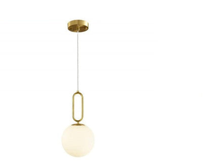 LAMPADARIO A SOSPENSIONE DA SOFFITTO OVALE IN BRONZO E SFERA IN VETRO ATTACCO PER LAMPADINA G9 enzoled