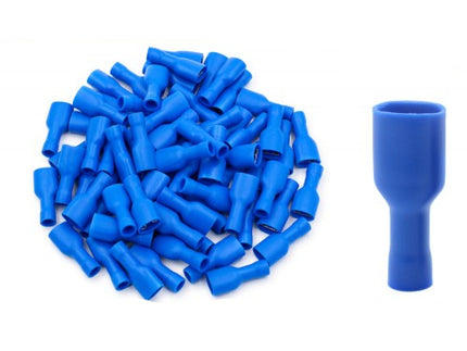 50 Terminali Capicorda Femmina Isolati FDFD2-250 Blu per Cavi 1.5-2.5mm² – Connettori Elettrici enzoled