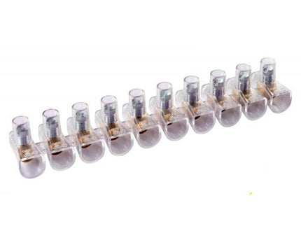 50 Morsetti Forbox a Cappuccio Unipolari Trasparenti per Cavi 10mm² – Connettori Elettrici Isolanti enzoled