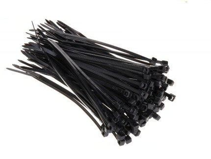 500 Fascette Stringicavo Autobloccanti Nylon Nero 2.5x100mm – Fissacavi Resistenti per Cavi Elettrici, Elettricisti, Fai da Te enzoled
