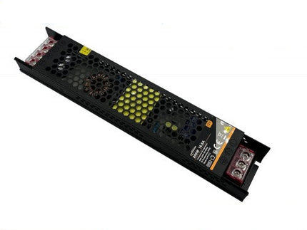 Alimentatore Slim 12V 16.6A 200W Stabilizzato per Interno 2 Uscite con Morsetti a Vite, Metallo enzoled