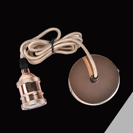 Lampadario sospensione metallo oro - adatto a lampadine E27, design elegante per interni enzoled