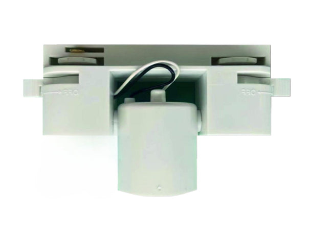 Testa Guida a 2 Fili Bianca 1XE27 in Alluminio+PC per Lampade E27 enzoled