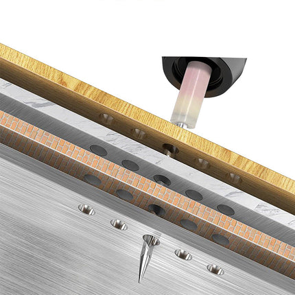 Set 200 chiodi tondi in acciaio 32 mm per pistola sparachiodi manuale accessori per il fai da te - enzoled