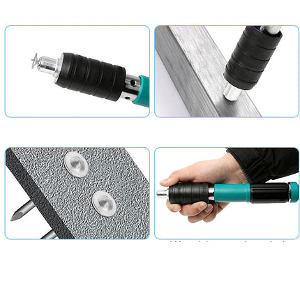 Set 100 chiodi tondi in acciaio 27 mm per pistola sparachiodi manuale accessori per il fai da te - enzoled