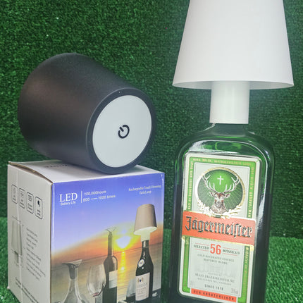 Paralume a led a tappo per bottiglie lampada touch decorativa a tripla colorazione di luce ricaricabile - enzoled