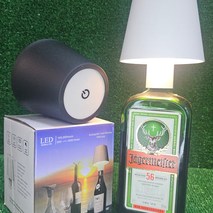 Paralume a led a tappo per bottiglie lampada touch decorativa a tripla colorazione di luce ricaricabile - enzoled