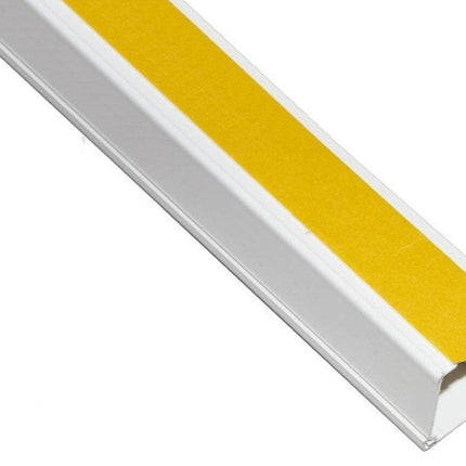 10 Pezzi Canalina Passacavi 30x15mm con Biadesivo – PVC Bianco, Lunghezza 2 Metri enzoled