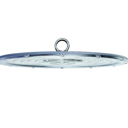 Faro led slim industriale 50 100 150 e 200 watt cappellone ufo lampada riflettore da capannone giardino IP65 luce bianca fredda 6500k enzoled