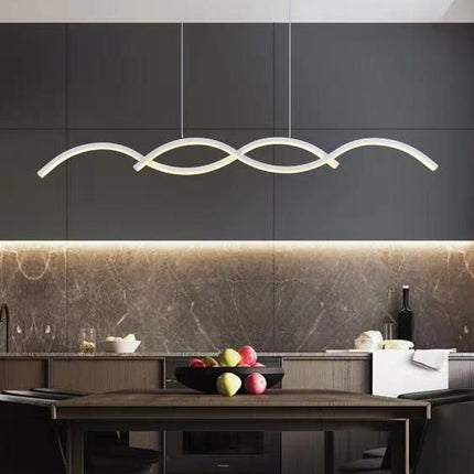 Lampadario da Soffitto 25W 3000K, Design Moderno con Vernice Alluminio e PVC - Perfetto per Interni Accoglienti enzoled