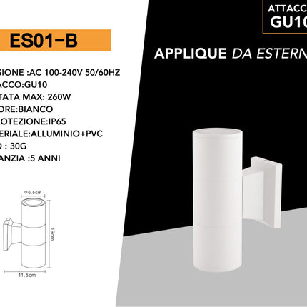 APPLIQUE DA MURO/BIANCO - enzoled