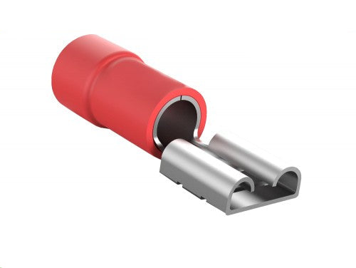 50 Pezzi Terminali Capicorda Femmina FDD1.25-250 Rosso per Cavi 0.5-1.5mm² – Connettori Elettrici enzoled