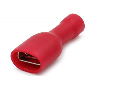 50 Terminali Capicorda Femmina Isolati FDFD1.25-250 Rossi per Cavi 0.5-1.5mm² – Connettori Elettrici enzoled
