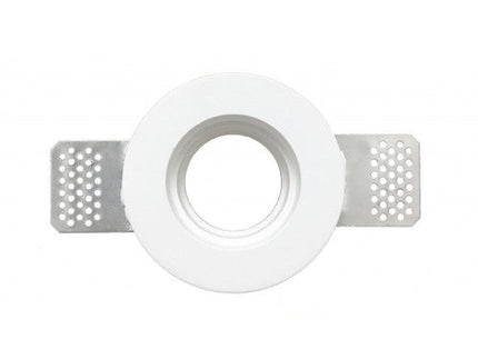 Supporto Portafaretto Rotondo Incassato a Scomparsa in Gesso per GU10/GU5.3/MR16 enzoled