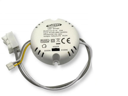 Piastra LED Circolare Magnetica 53W Ø27cm con Attacco G10Q – Luce Selezionabile 3000K/4000K/6500K CCT 3in1, Compatibile Neon T9 per Plafoniere enzoled