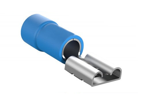50 Terminali Capicorda Femmina FDD2-250 Blu per Cavi 1.5-2.5mm² – Connettori Elettrici Isolati enzoled