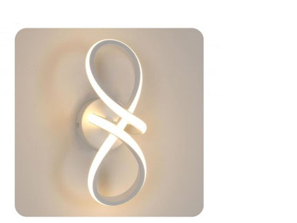 Luce da Parete 13W 3000K-6500K - Applique Bianca in Metallo+Acrilico per Interni enzoled