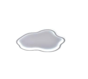 Lampada da Soffitto Bianca 43W 6500K, Materiale Acrilico Alluminio PVC, Illuminazione Moderna per Casa e Ufficio enzoled