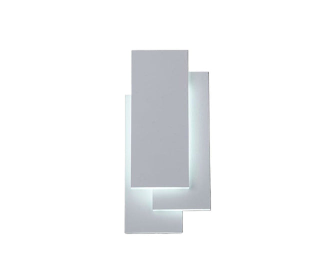 Luce da Parete Artistica 12W 13000K-6500K - Applique Bianca in Alluminio per Interni enzoled
