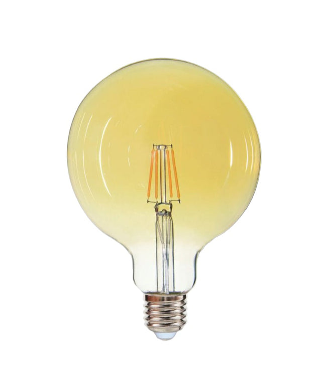 Lampadina LED Vintage G125 A19 E27 8W 2600K – Stile retrò e luce calda ambrata per decorazione casa enzoled