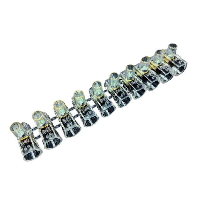 100 Morsetti Unipolari a Cappuccio Trasparenti – Forbox 2.5mm per Cavi Elettrici enzoled